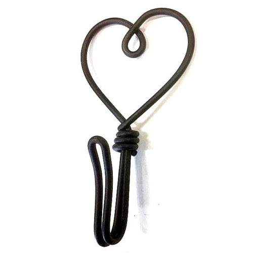 Wire Single Hook (Heavy Duty) - Heart Shape Design