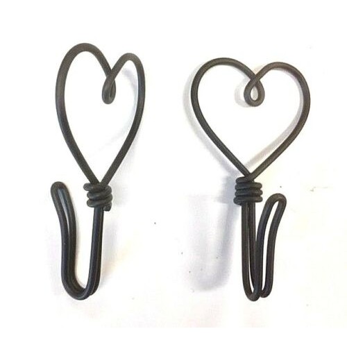 Wire Single Hook (Heavy Duty) - Heart Shape Design